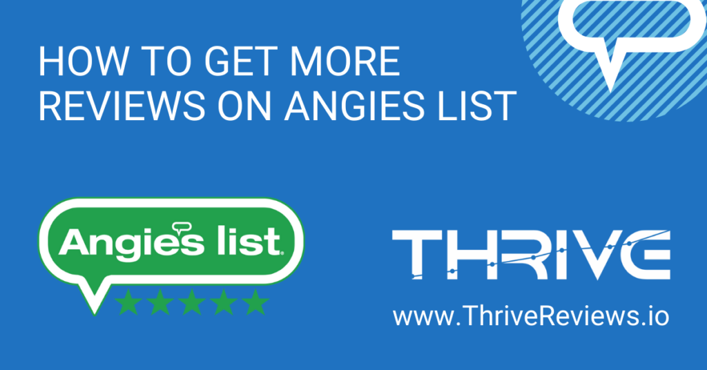 How to get more reviews on Angie's List