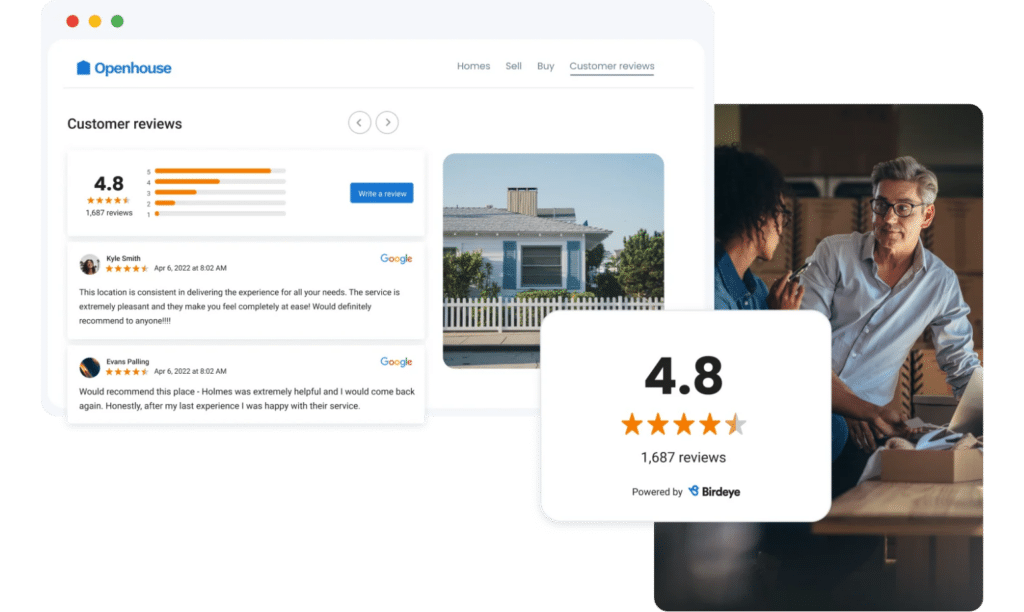 Share reviews on social