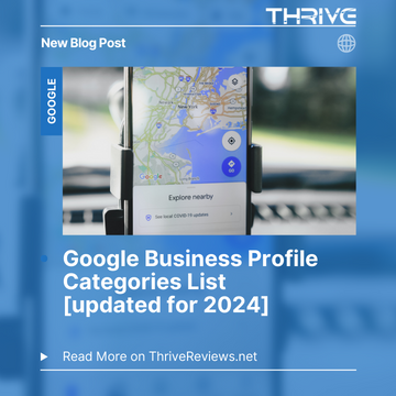 Google Business Profile Categories List [updated for 2024]