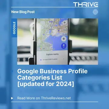 Google Business Profile Categories List [updated for 2024]